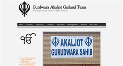 Desktop Screenshot of gurdwaraakaljot.org