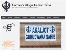 Tablet Screenshot of gurdwaraakaljot.org